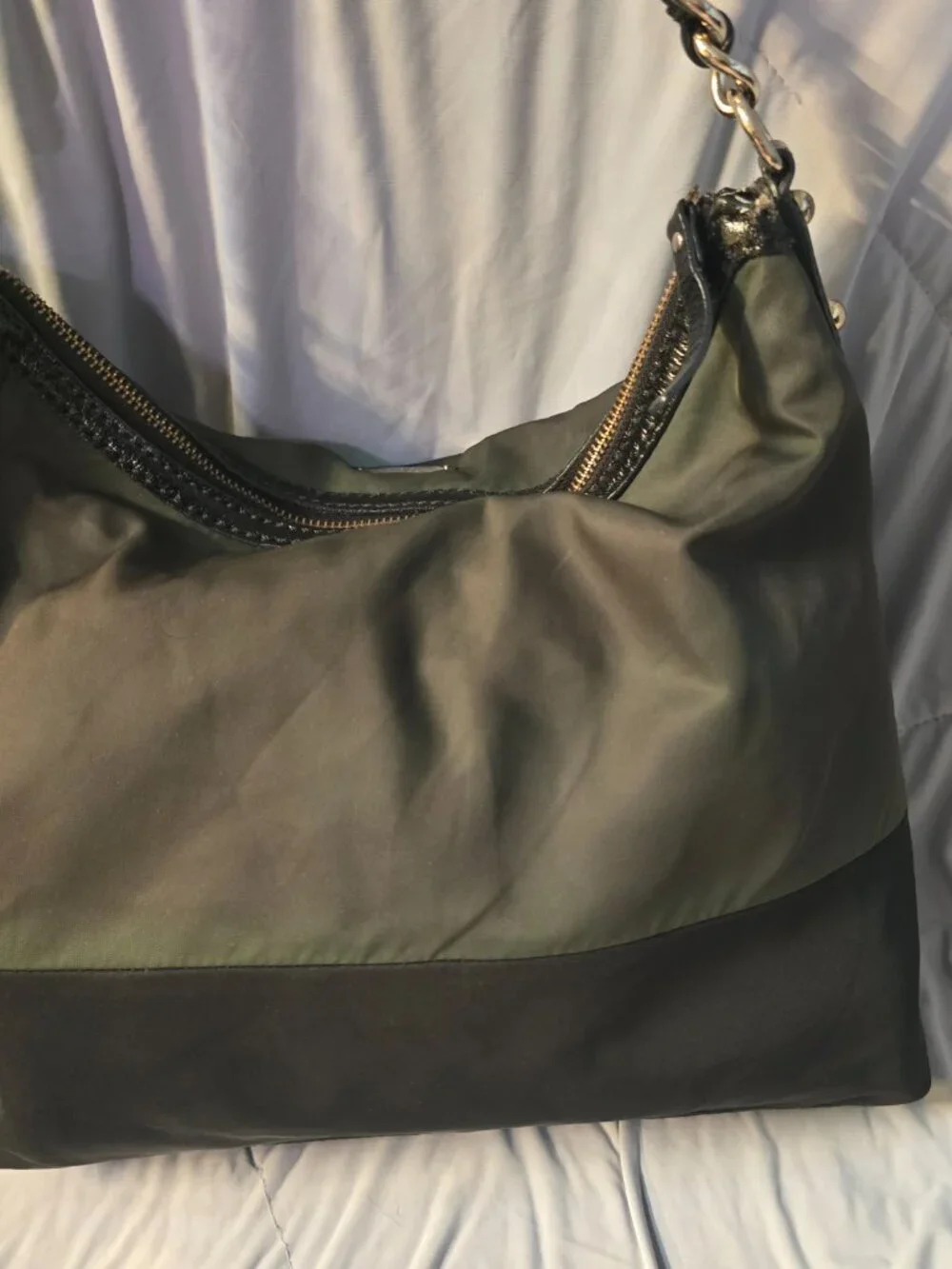 Kate Spade New York Serena Nylon Colorblock Hobo Bag – Flawed Upper Trim / Solid